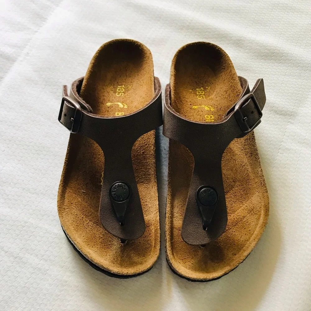 Birkenstock‎ Brown Sandals Classic Two-Strap Design